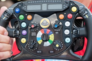 The coolest steering controls in the world - Lotus wheel