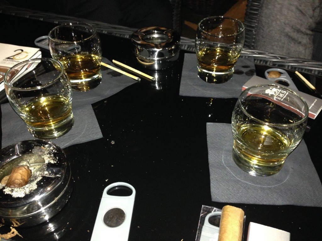 a selection of Plantation rum was sampled 